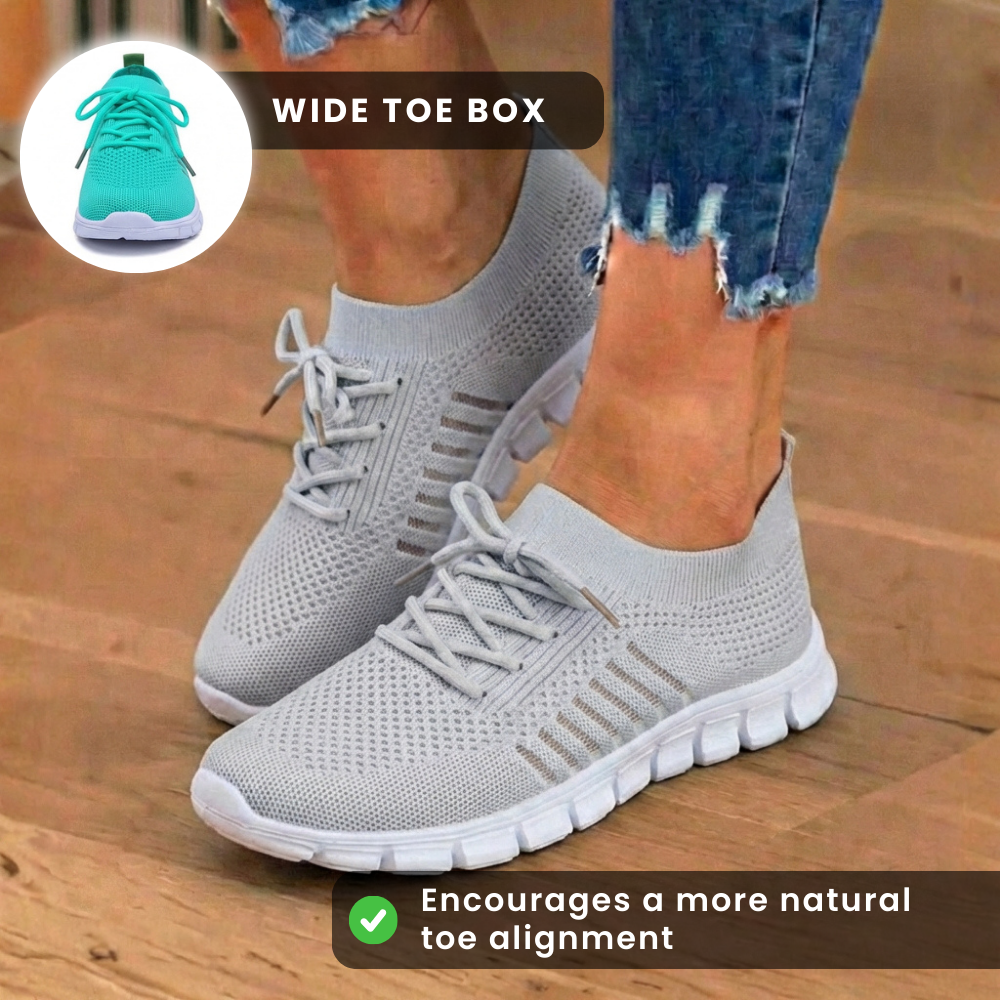 Orthopädische Strick-Sneaker - atmungsaktives Mesh-Design und Slip-On-Komfort