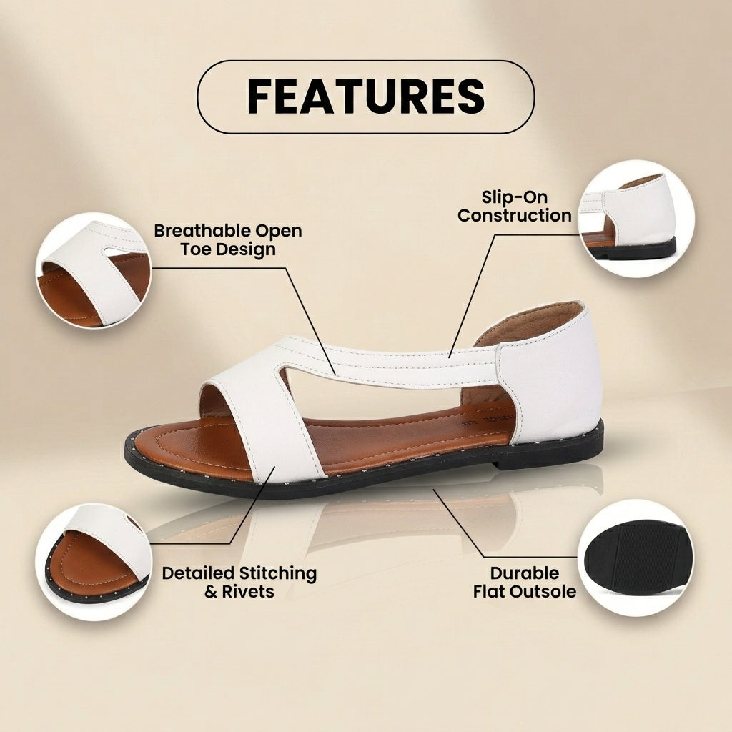 Klassische Orthopädische Sandalen mit zeitlosem Stil