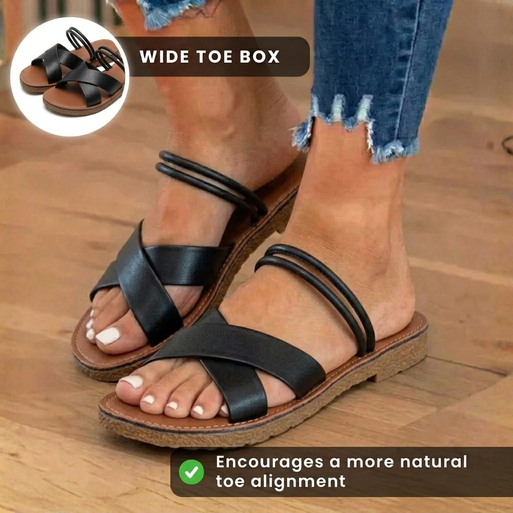 Klassische Orthopädische Sandalen mit zeitlosem Stil