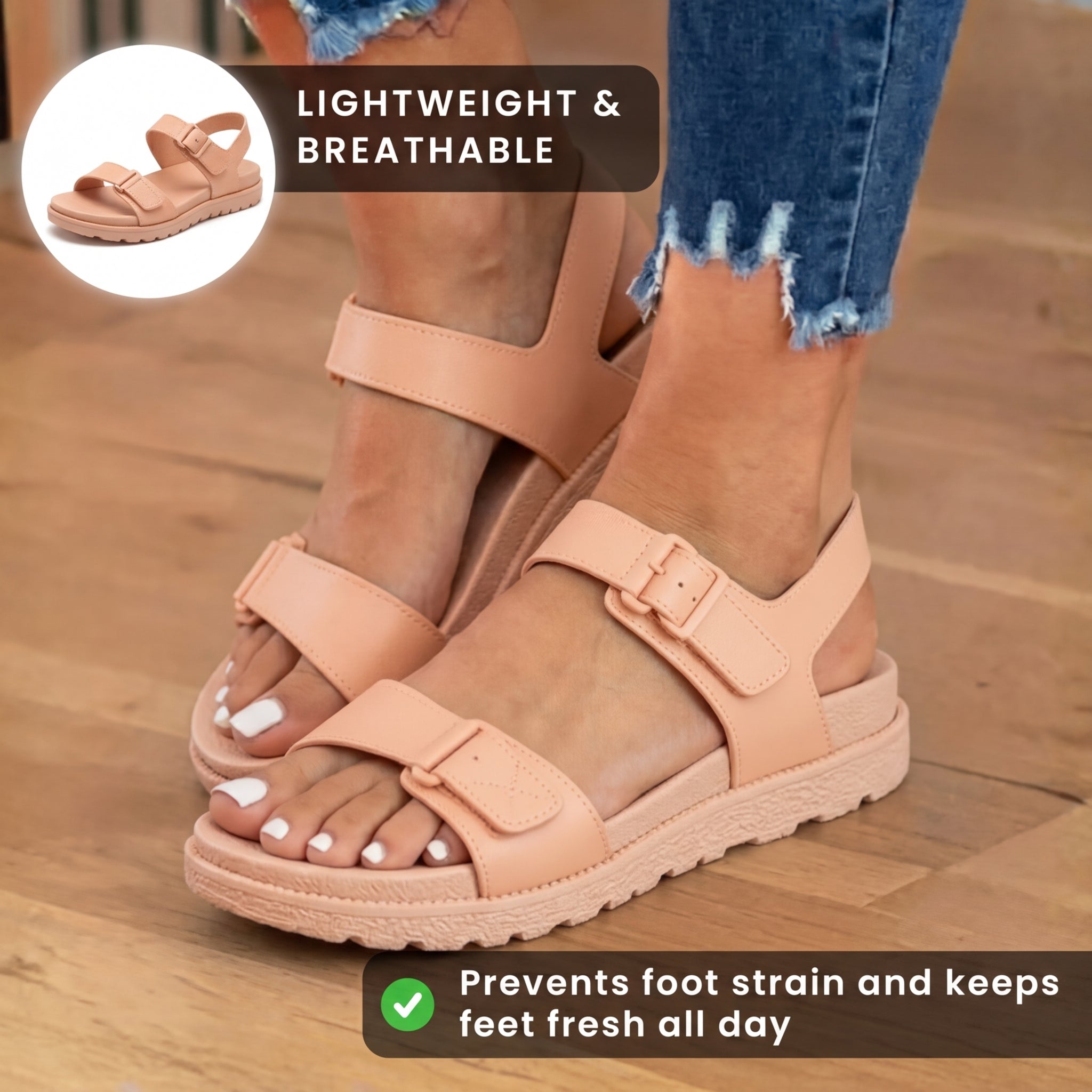 Schicke orthopädische Sandalen mit einzigartigem Design