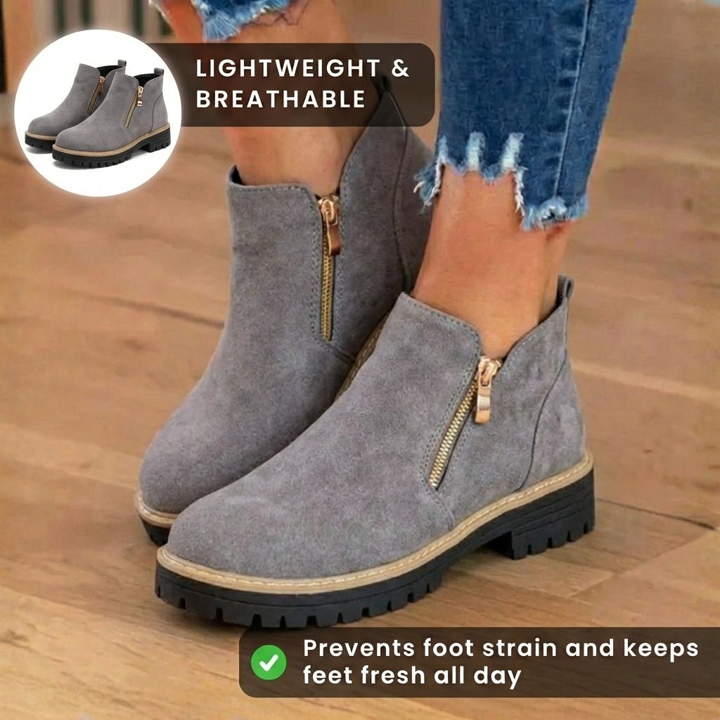 Vintage-inspirierte orthopädische Stiefel