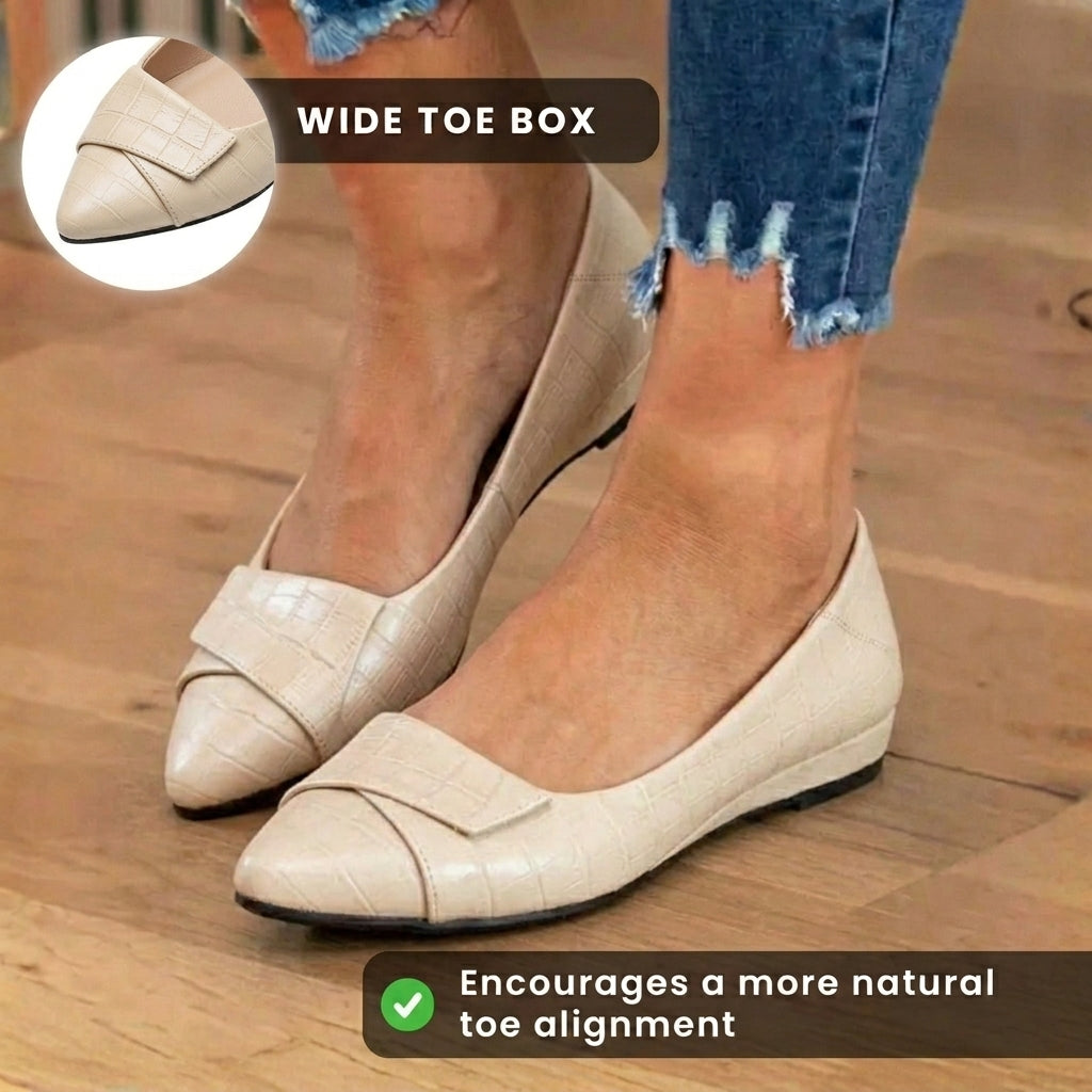 Wunderbar verarbeitete orthopädische Ballerinas