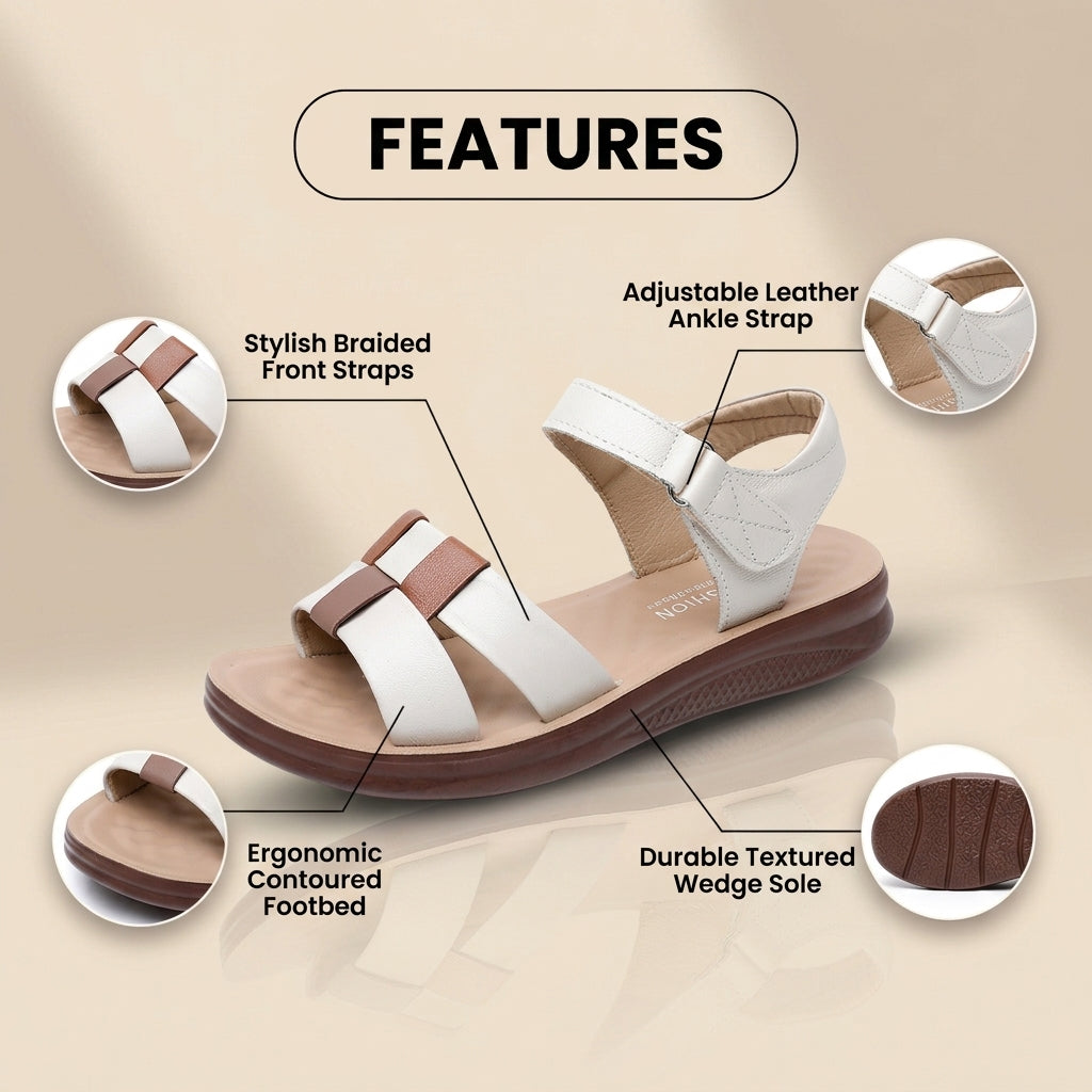 Vintage inspirierte Orthopädische Sandalen