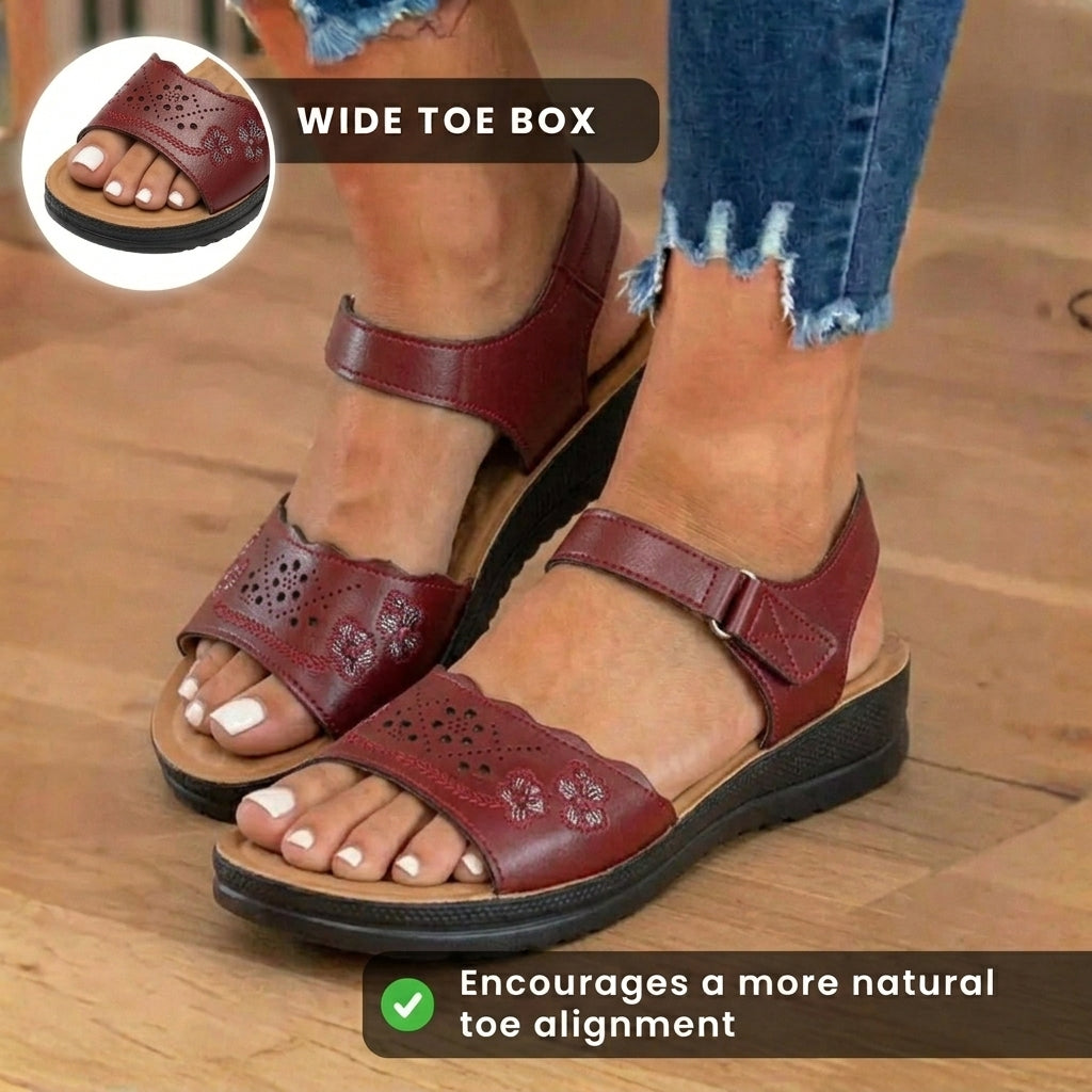 Vintage inspirierte Orthopädische Sandalen