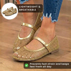 Von Vintage inspirierte orthopädische Ballerinas