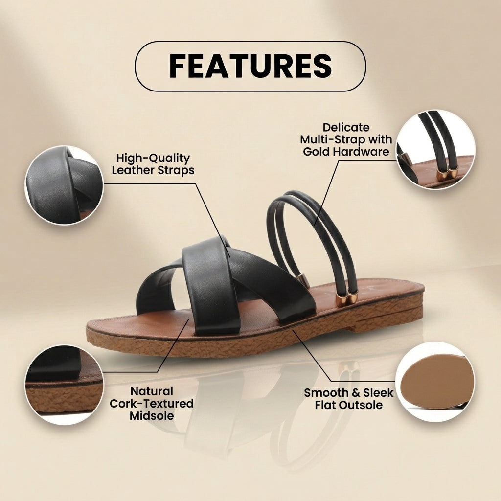 Klassische Orthopädische Sandalen mit zeitlosem Stil