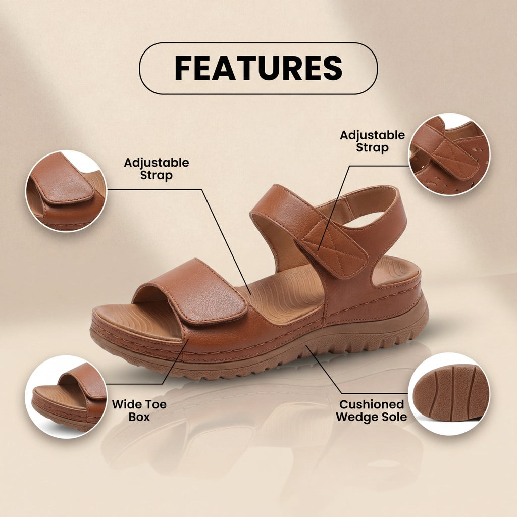 Schicke orthopädische Sandalen mit einzigartigem Design