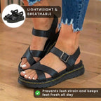 Vintage-inspirierte orthopädische Sandalen