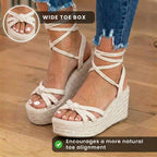 Von Vintage inspirierte orthopädische Sandalen