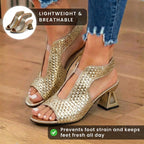 Vintage inspirierte Orthopädische Sandalen