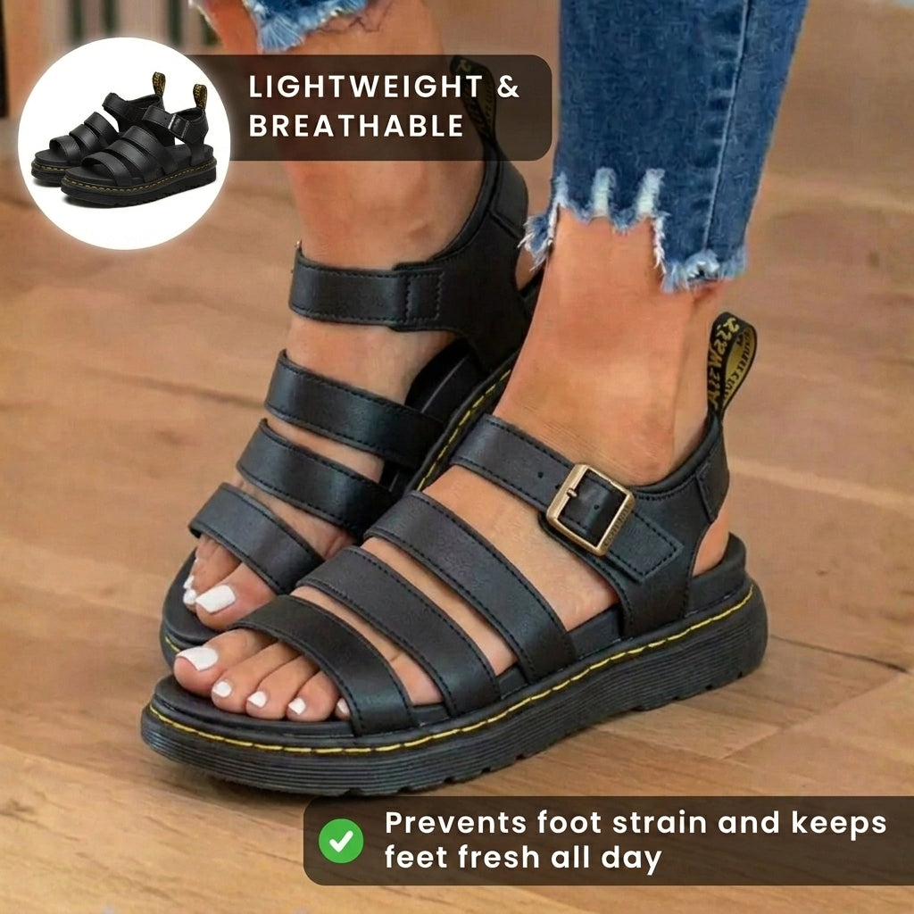 Klassische Orthopädische Sandalen mit zeitlosem Stil