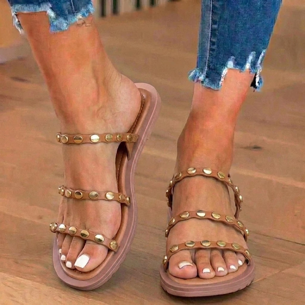 Vintage-inspirierte orthopädische Sandalen