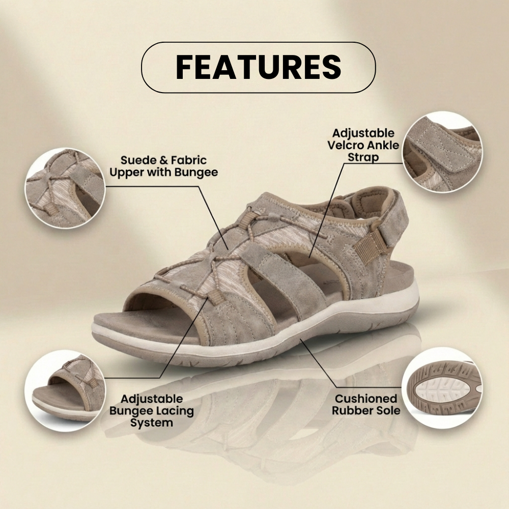 Orthopädische Sport-Mesh-Sandalen - Design mit mehreren verstellbaren Riemen - 89,99