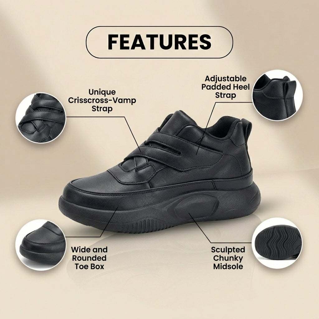 Anmutige orthopädische Schuhe für modernen Look