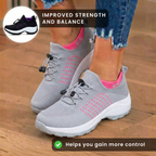 Orthopädische Strick-High-Top-Sneaker - Quick-Lace-System und Rocker-Sohle