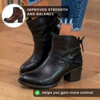 Orthopädische Lederstiefel - Vintage Wickel-Schnürer