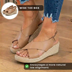 Vintage inspirierte orthopädische Sandalen