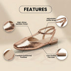 Vintage-inspirierte orthopädische Sandalen
