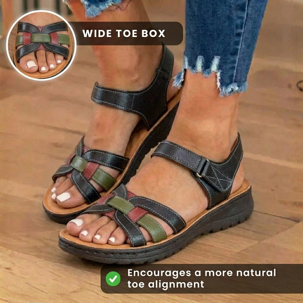 Vintage inspirierte Orthopädische Sandalen