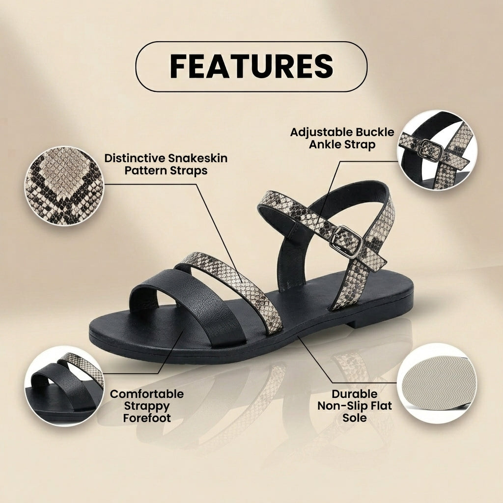 Klassische Orthopädische Sandalen mit zeitlosem Stil