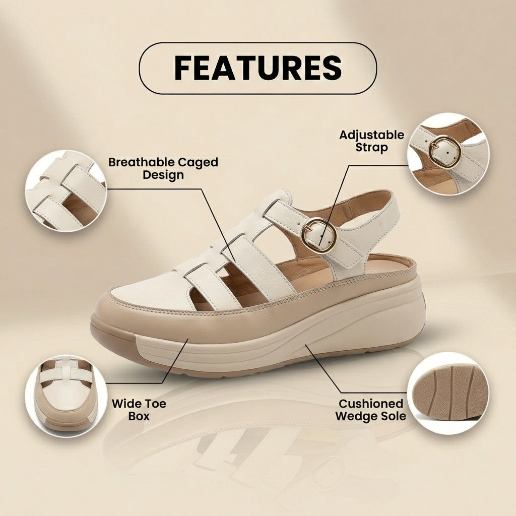Klassische Orthopädische Sandalen mit zeitlosem Stil