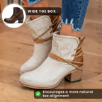 Orthopädische Lederstiefel - Vintage Wickel-Schnürer