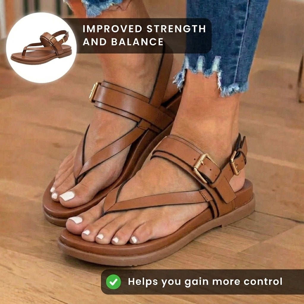 Wunderbar gefertigte orthopädische Sandalen