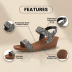 Vintage inspirierte Orthopädische Sandalen