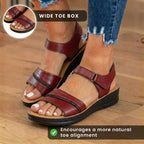 Vintage-inspirierte orthopädische Sandalen