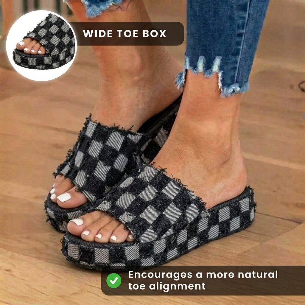 Elegante orthopädische Hausschuhe für modernen Look
