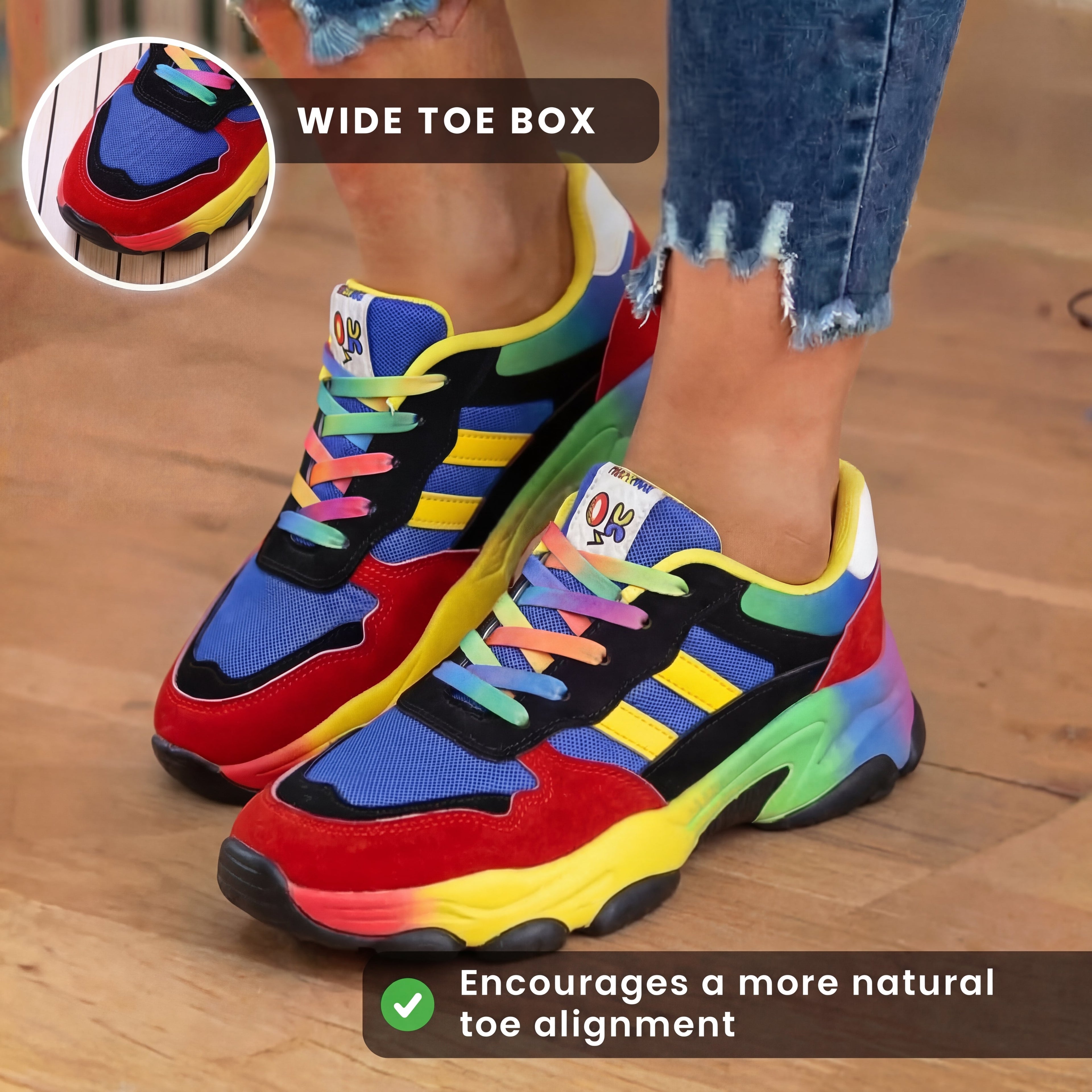 Klassische orthopädische Sneaker mit zeitlosem Stil