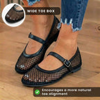 Von Vintage inspirierte orthopädische Ballerinas