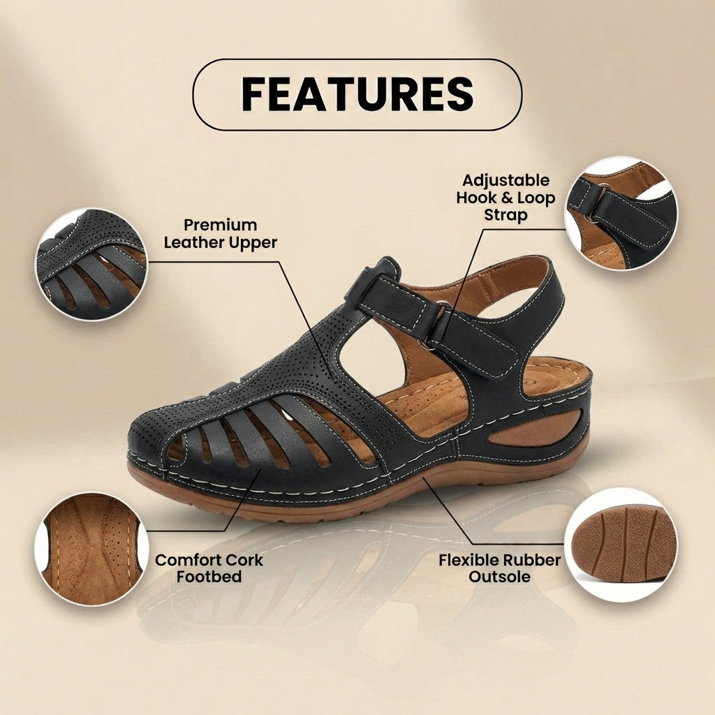 Schicke orthopädische Sandalen mit einzigartigem Design