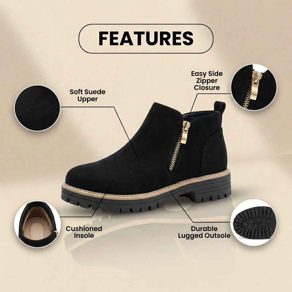 Vintage-inspirierte orthopädische Stiefel