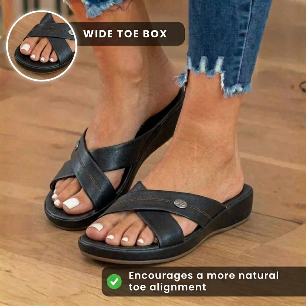 Klassische orthopädische Sandalen mit zeitlosem Stil