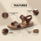Von Vintage inspirierte orthopädische Sandalen