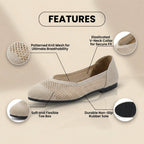 Von Vintage inspirierte orthopädische Ballerinas