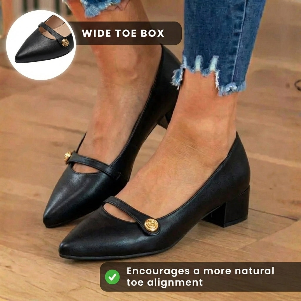 Schicke orthopädische Absätze mit einzigartigem Design
