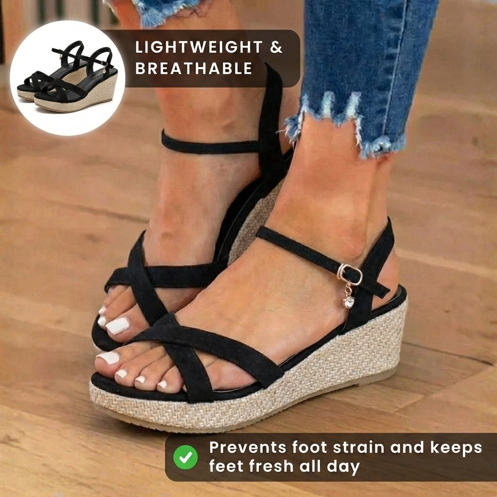 Vintage inspirierte orthopädische Sandalen
