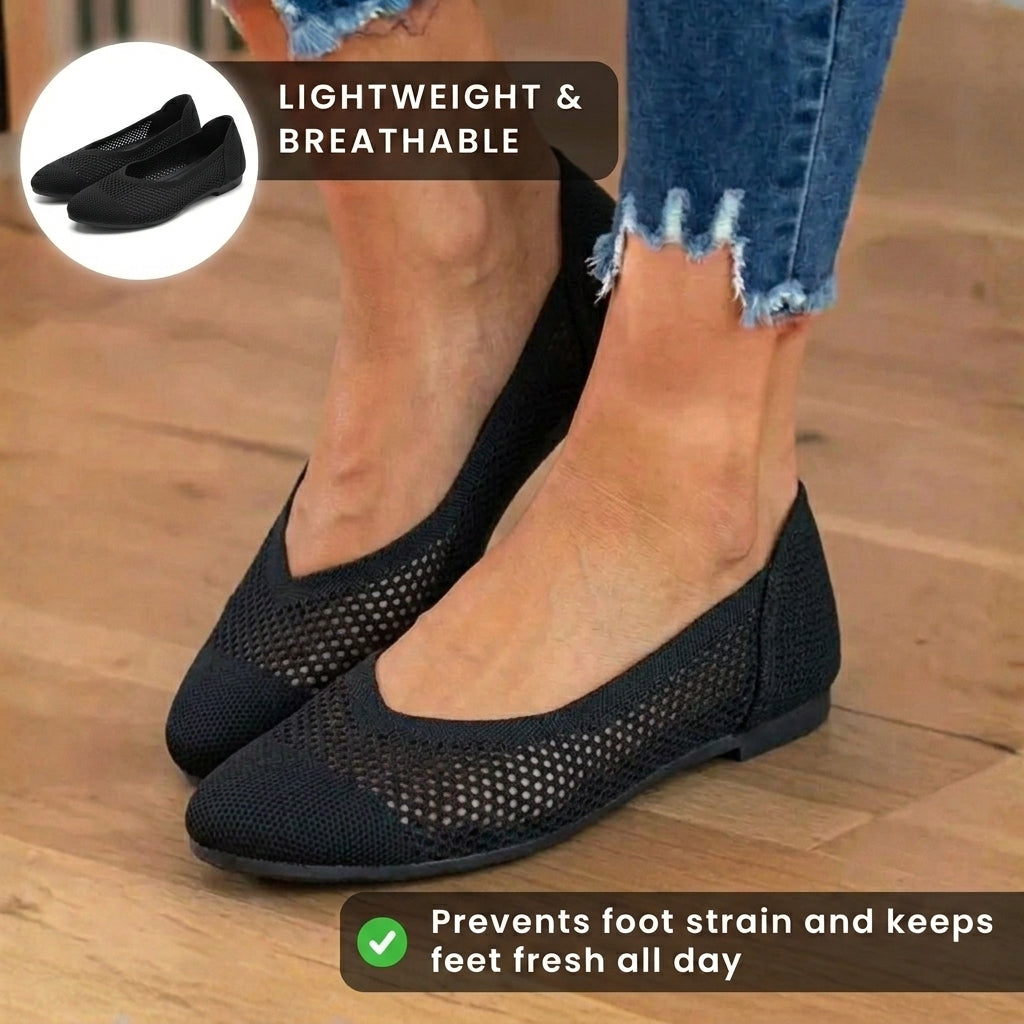 Von Vintage inspirierte orthopädische Ballerinas