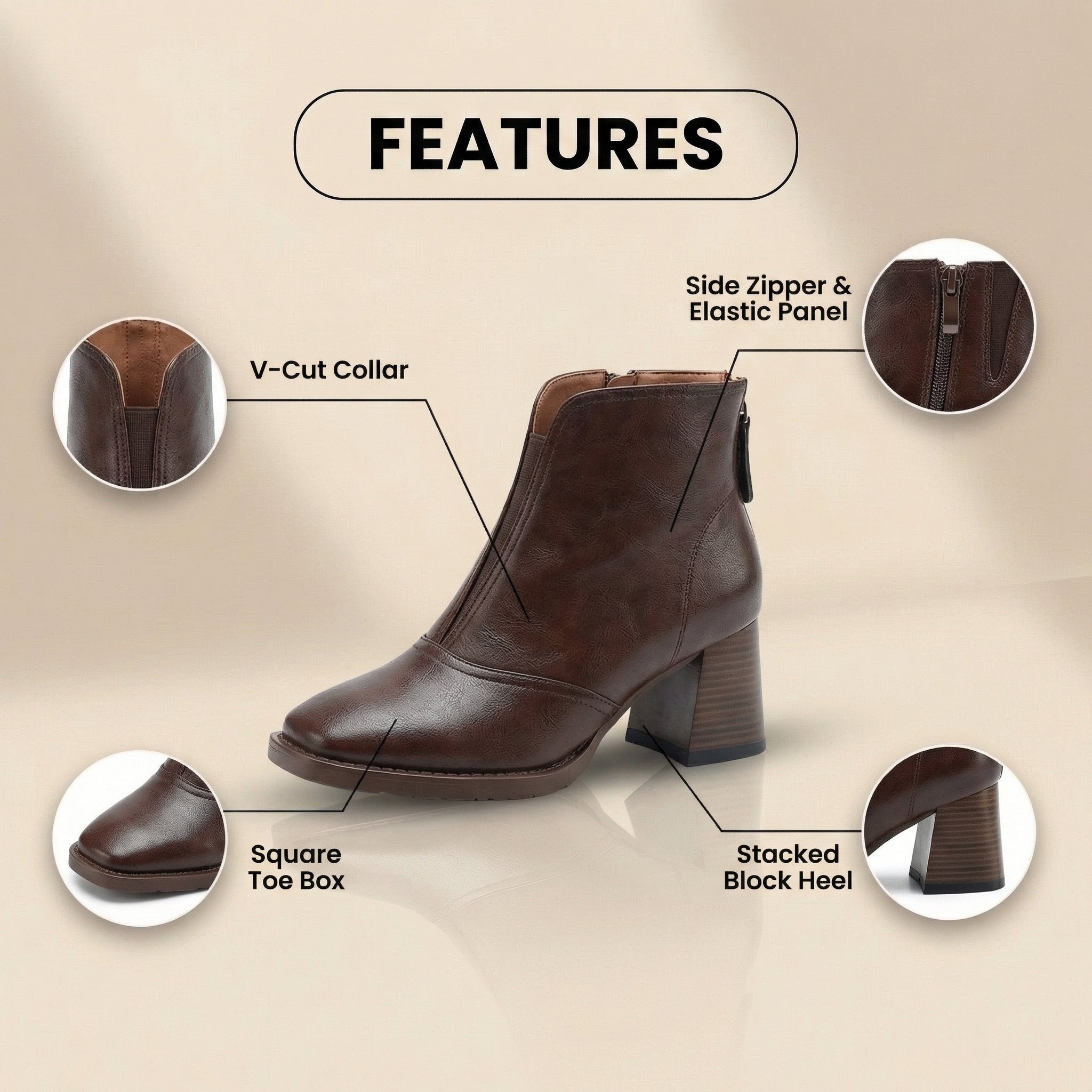 Klassische Orthopädische Stiefel mit zeitlosem Stil
