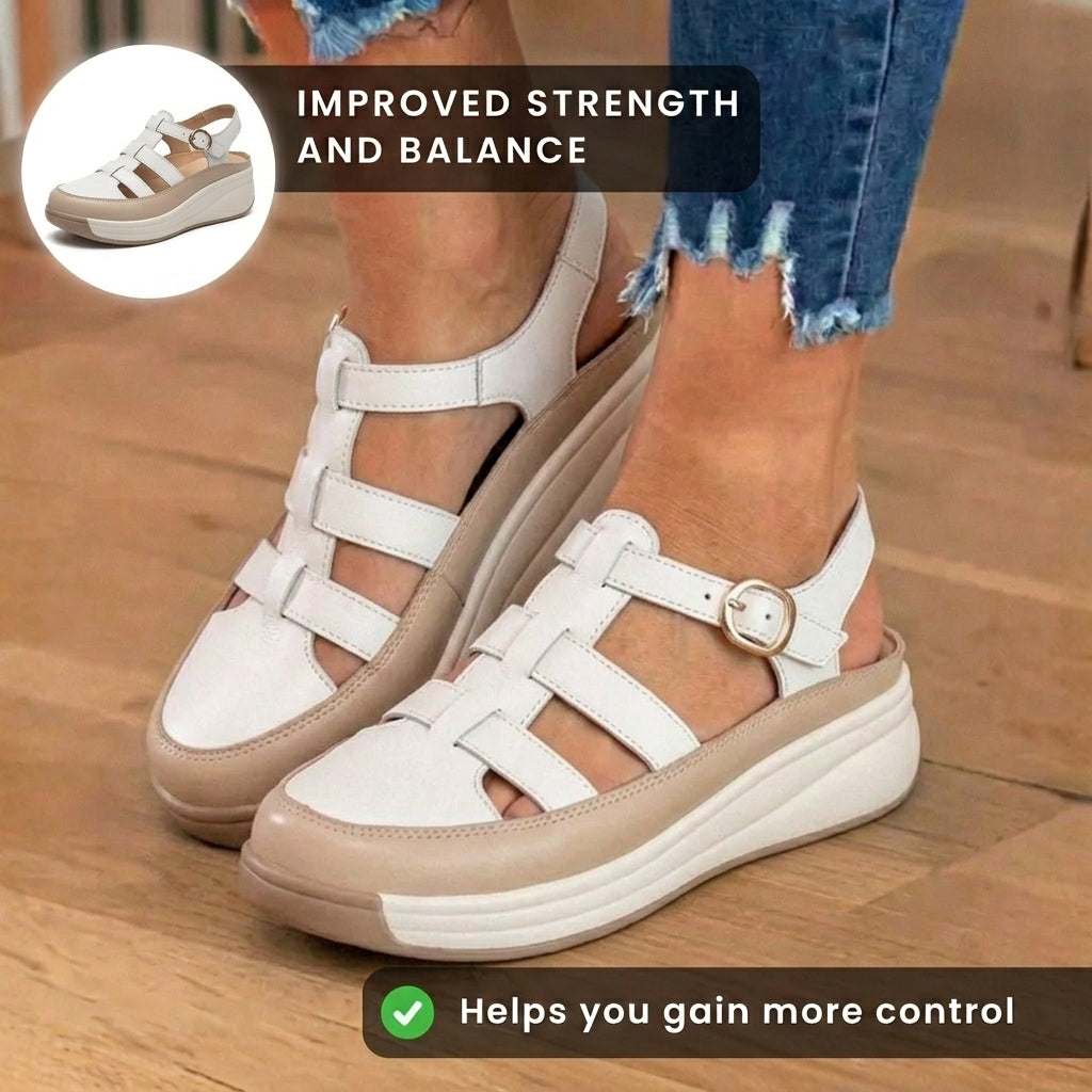 Klassische Orthopädische Sandalen mit zeitlosem Stil