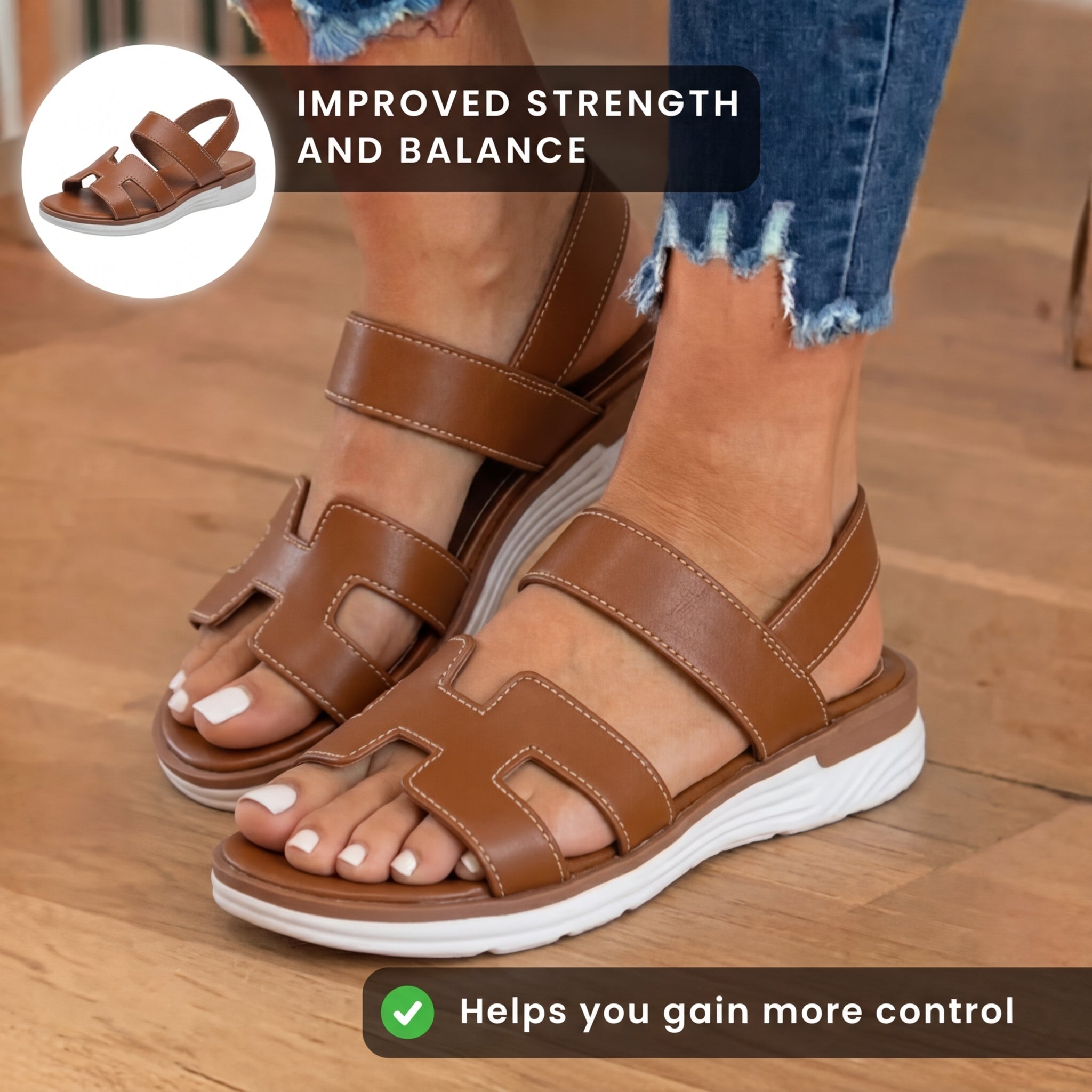 Bequeme orthopädische Sandalen für den täglichen Gebrauch