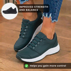 Orthopädische Kunststoff-Athletic-Sneaker - breiter Zehenkasten und Gummisohle