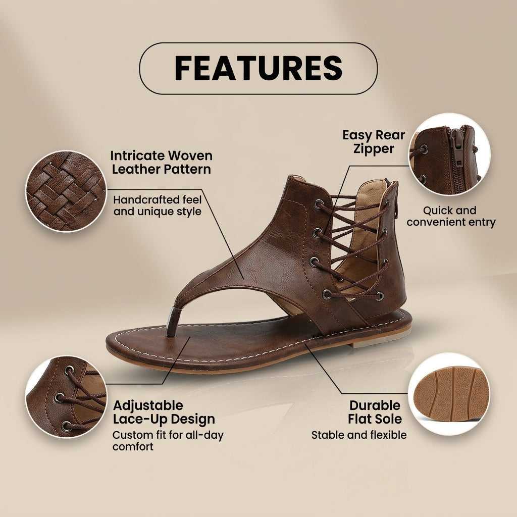 Klassische orthopädische Sandalen mit zeitlosem Stil