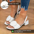 Vintage inspirierte orthopädische Sandalen