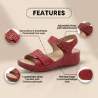 Vintage inspirierte orthopädische Sandalen