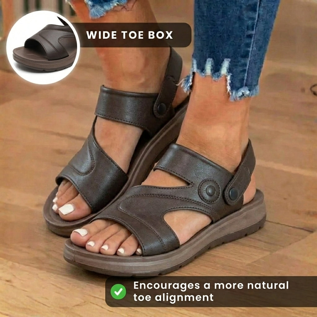 Wunderbar verarbeitete orthopädische Sandalen