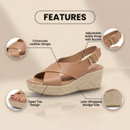 Vintage inspirierte orthopädische Sandalen