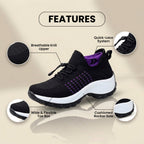 Orthopädische Strick-High-Top-Sneaker - Quick-Lace-System und Rocker-Sohle